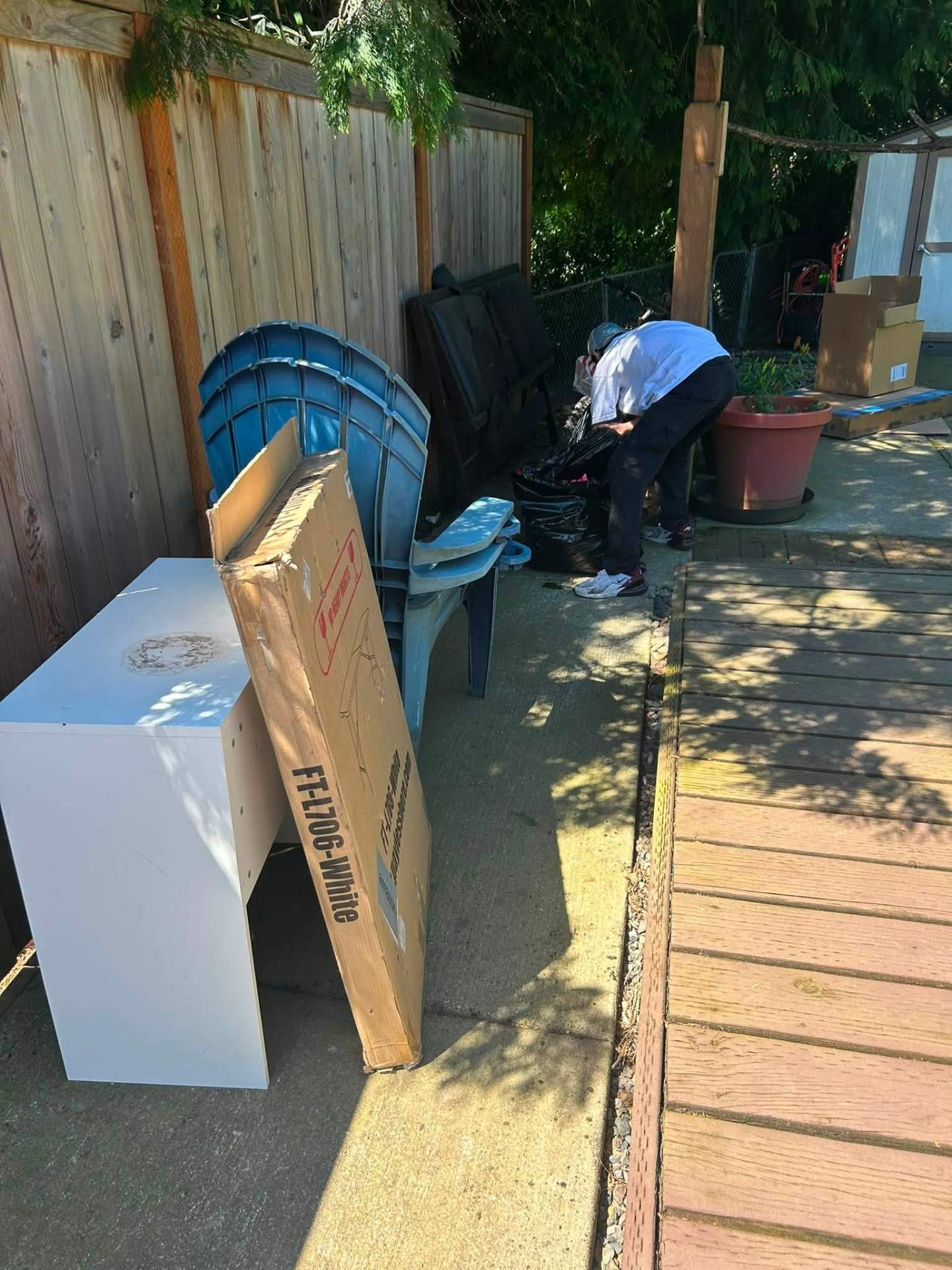 Side Yard Haul before